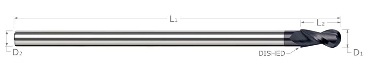 End Mills - Ball - Reduced Shank